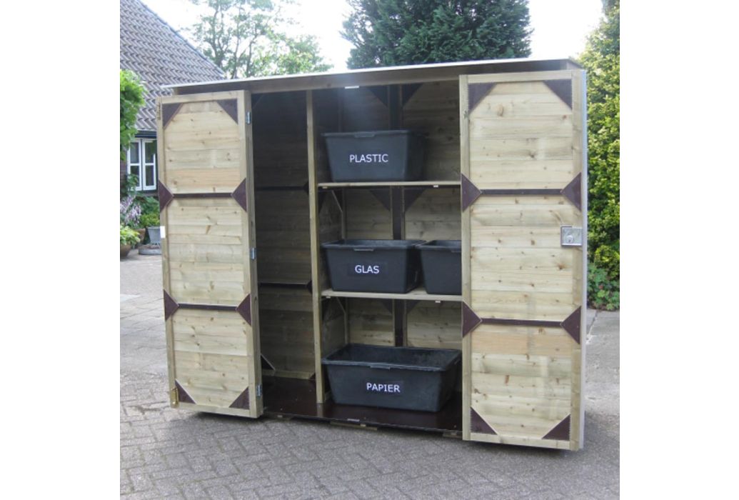 Lutrabox hoge tuinkast 230 x 82 x 206cm sfeerfoto