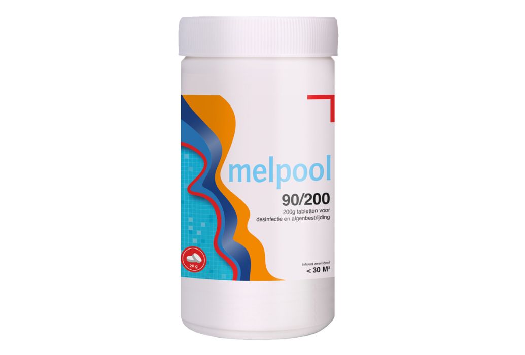 Melpool chloortabletten 90/200grams 1 KG onderdeel van de start set groot