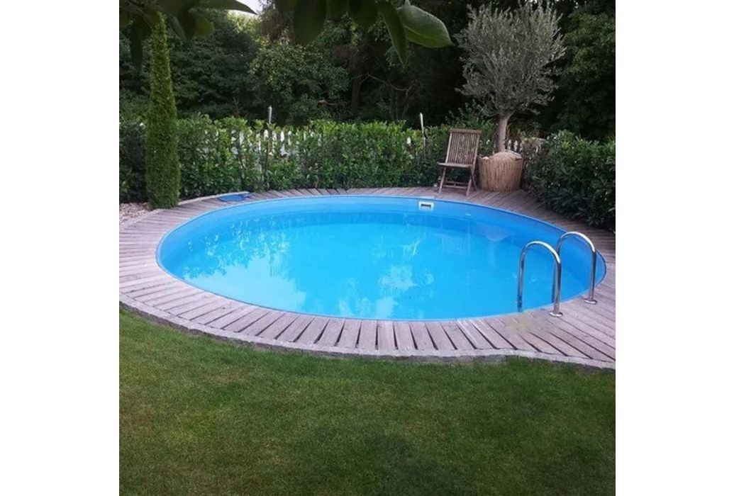 Metalen zwembad rond Ø 600 x 150 cm