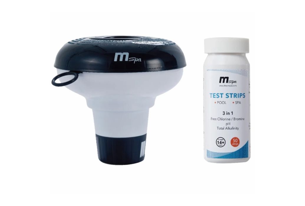 MSpa Denver frame spa 6 personen chemische dispenser en pH-teststrips