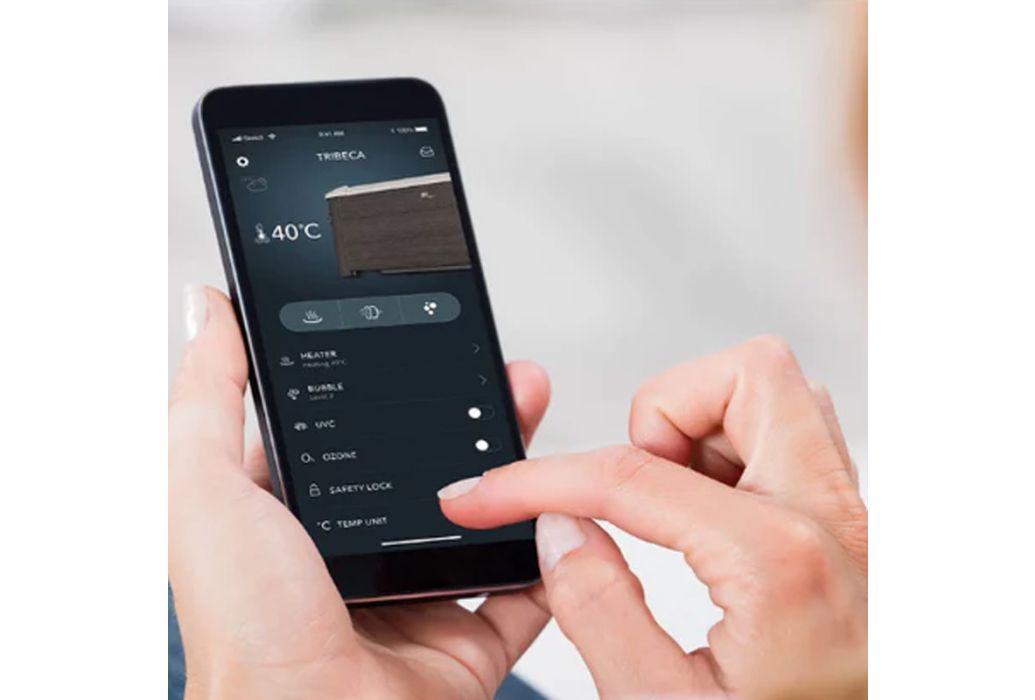 MSpa Oslo Plus frame spa 6 personen MSpa app