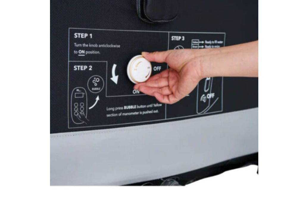 MSpa Premium Portland opblaasbare spa 6 personen werking airjet