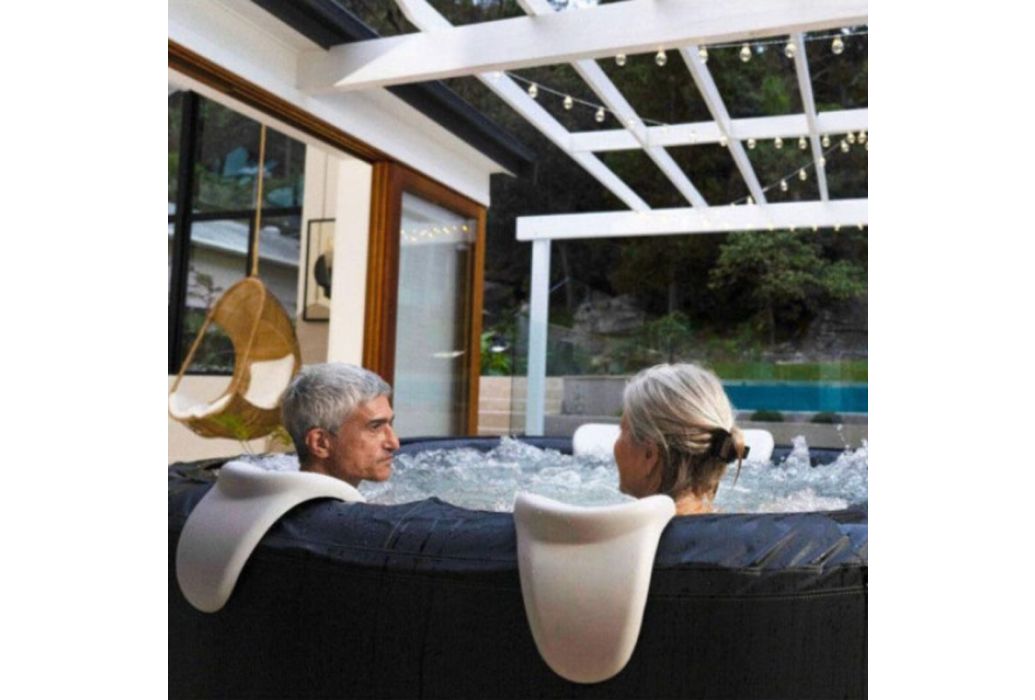 MSpa Premium Portland opblaasbare spa 6 personen sfeer in werking