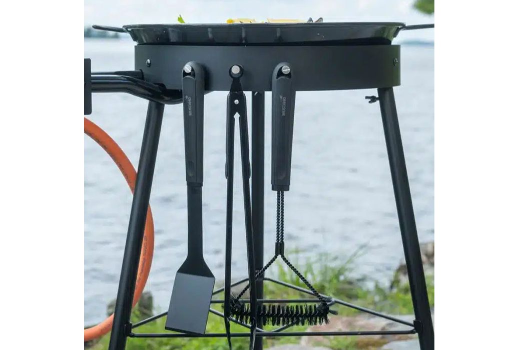 Mustang barbecue borstel zwart 39 cm sfeerbeeld