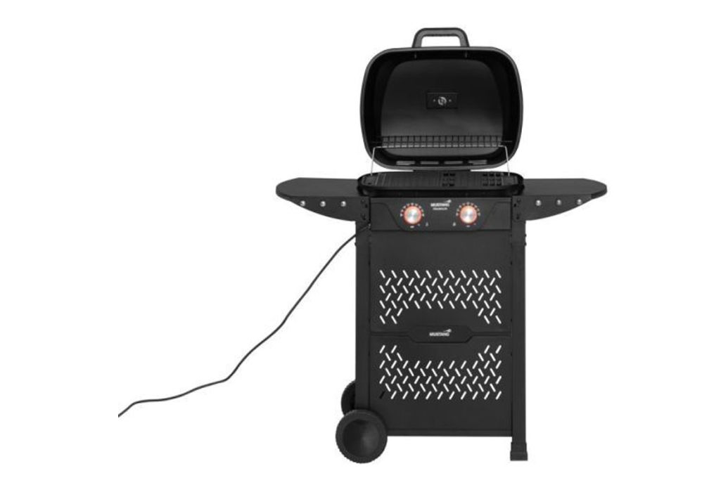 Mustang Franklin elektrische bbq 2,3 kW deksel open