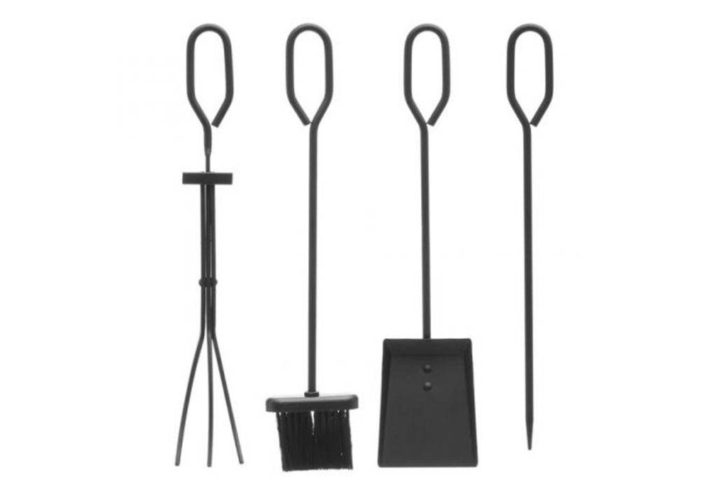 Mustang haardset zwart 4-delig