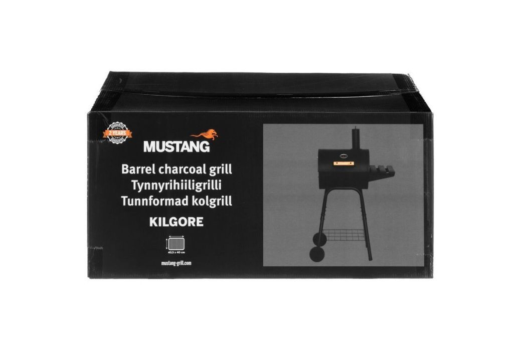 Mustang tonvormige houtskoolgrill verpakking 