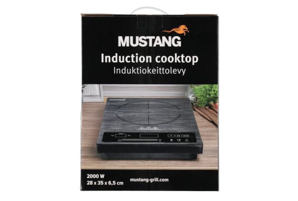 Mustang vrijstaande inductiekookplaat verpakking