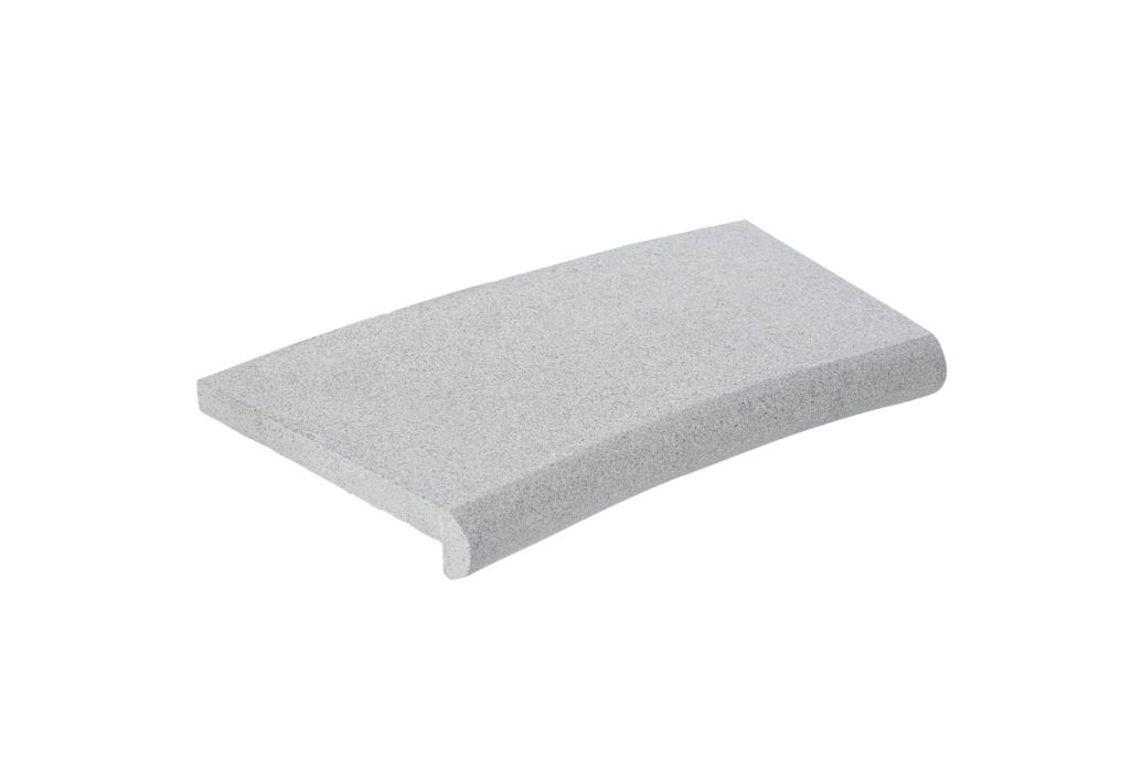 Randtegel set Napoli voor ovaal zwembad kleur Diamond Grey radius