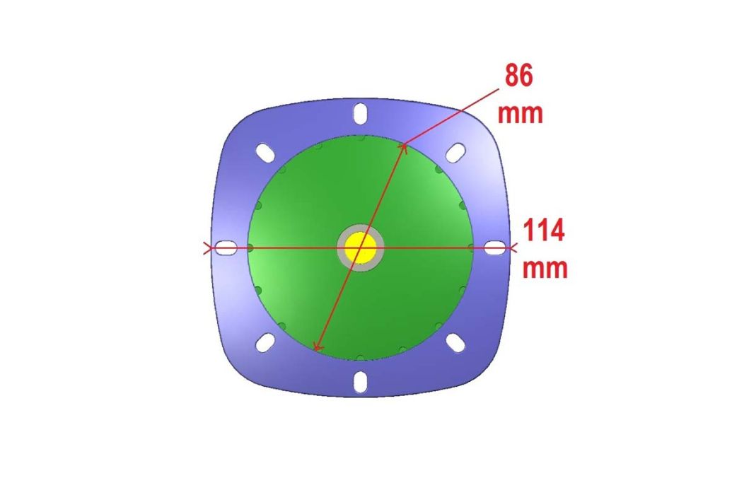 No(t)mad led-wit zwembadlamp | lichtblauw afmetingen