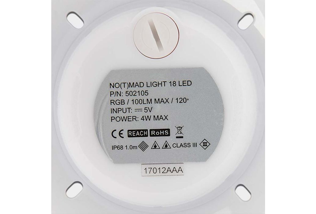 No(t)mad led-wit zwembadlamp | wit onderkant