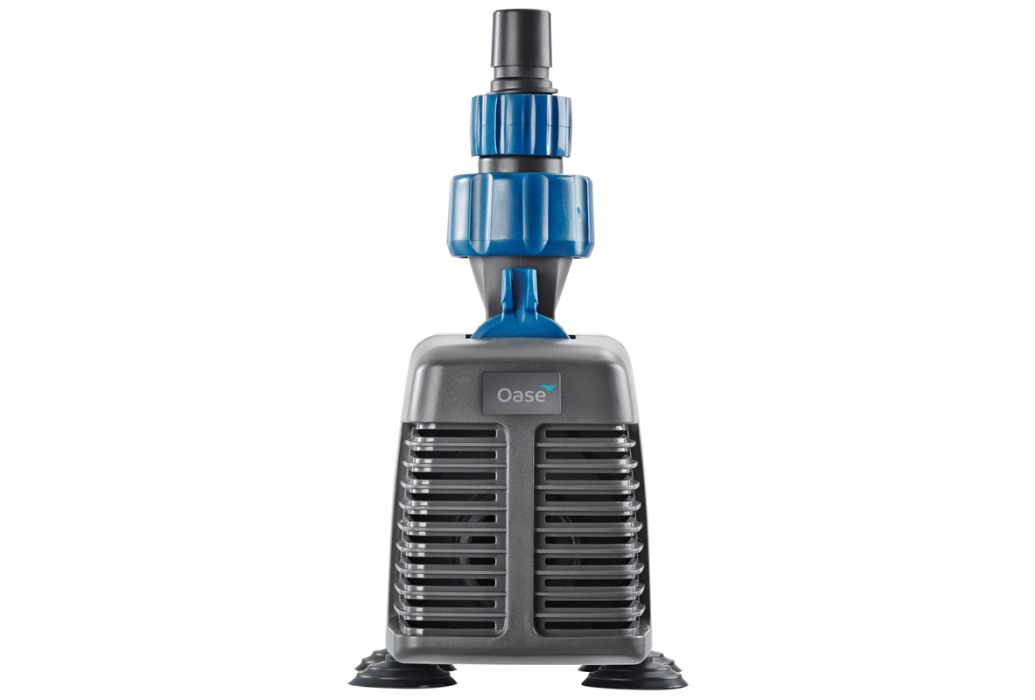 OptiMax 2000 aquariumpomp Oase voorkant met tule