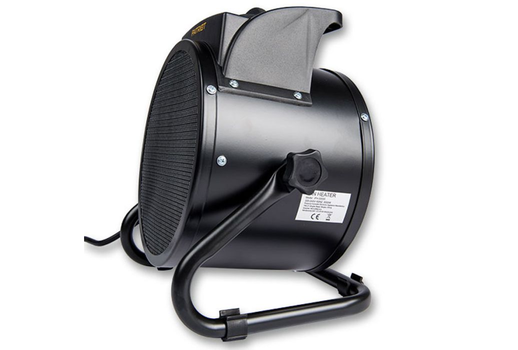 Patriot elektrische ventilator kachel zijkant