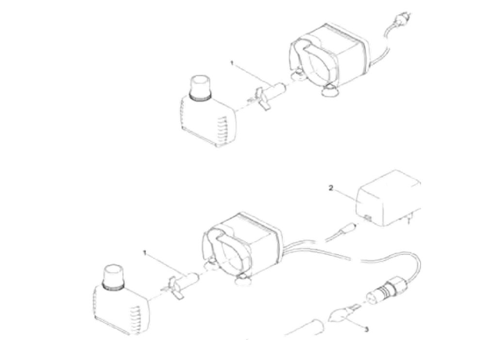 Kamer- en fonteinpomp PondoCompact 300 tekening