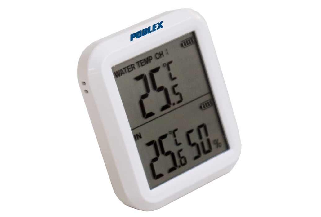 Poolex draadloze zwembad thermometer schuin