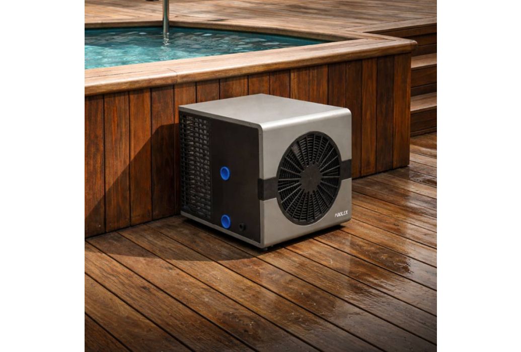 Poolex Nano Full Inverter warmtepomp 3 kW bij zwembad