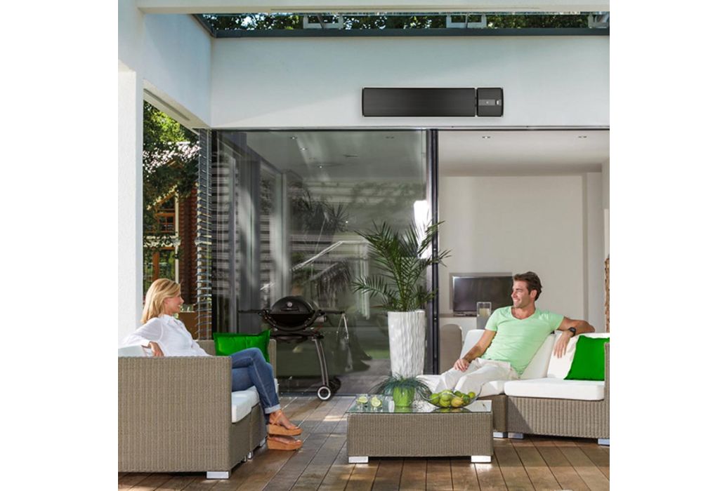 Practo Garden Hermes terrasverwarmer hangend binnen