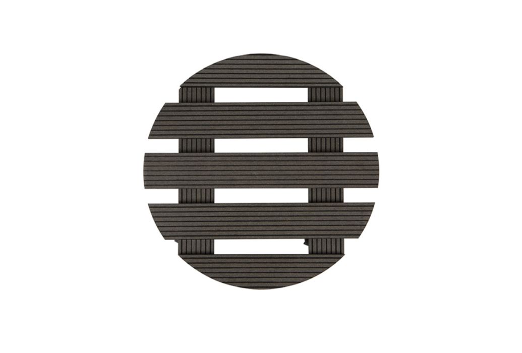Practo Garden plantenroller rond grijs Ø 30 cm bovenzijde