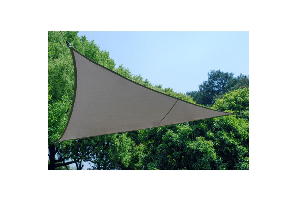 Practo Garden schaduwdoek polyester driehoek taupe 500 x 500 x 500 cm
