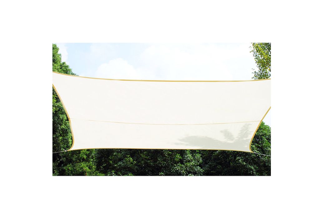 Practo Garden schaduwdoek polyester rechthoek crème 400 x 300 cm