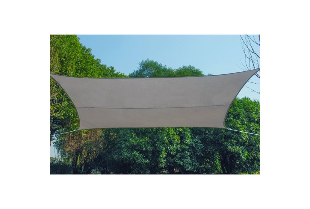 Practo Garden schaduwdoek polyester rechthoek taupe 400 x 300 cm
