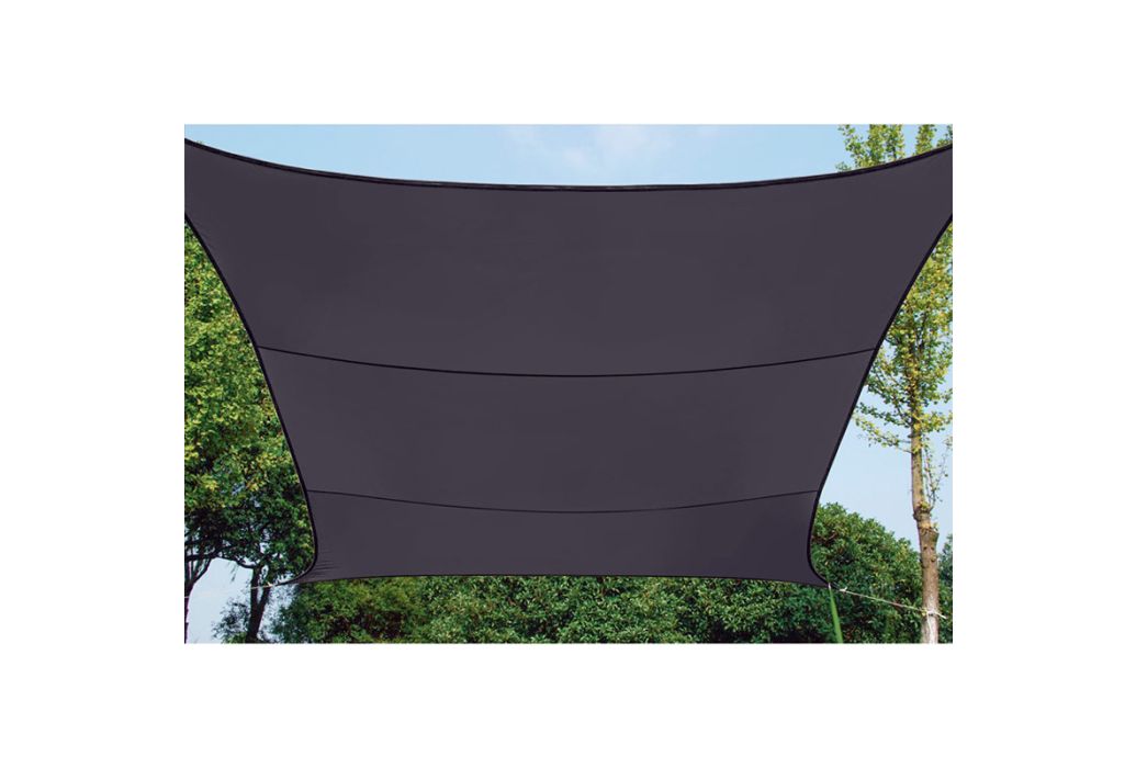 Practo Garden schaduwzeil rechthoek donkergrijs 400 x 300 cm buiten