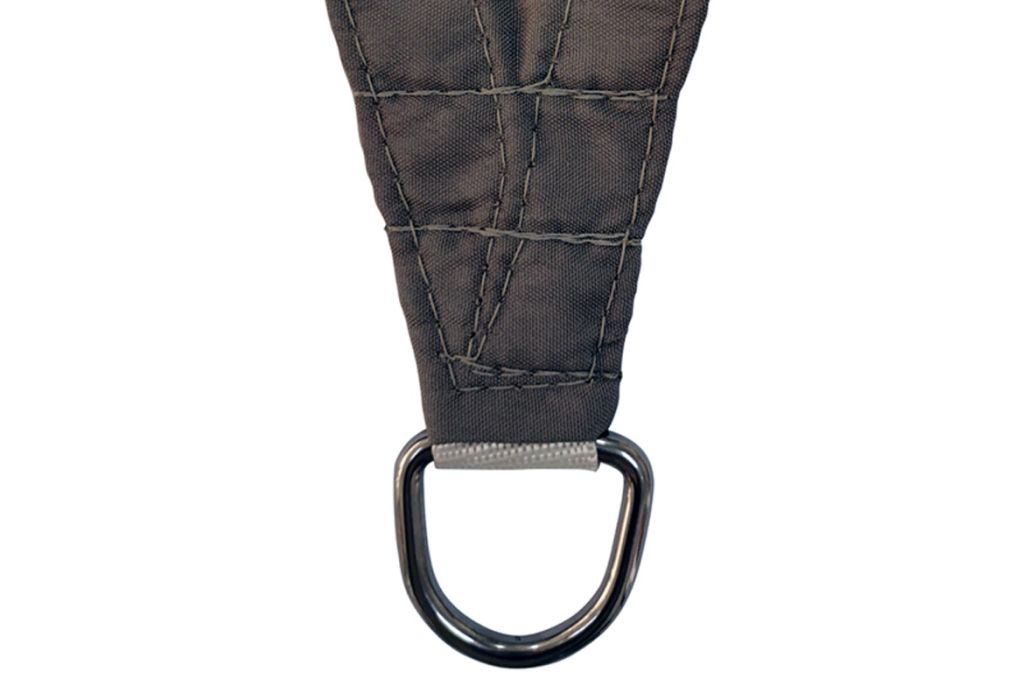 Practo Garden schaduwzeil rechthoek donkergrijs 400 x 300 cm RVS bevestigingshaak 