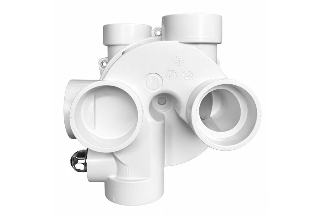 Praher 6-wegklep sidemount 5 x 1½”