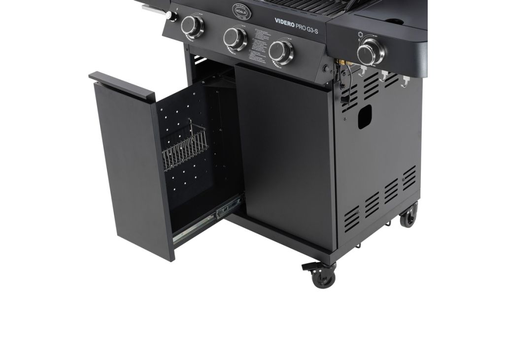 Rösle gas bbq Videro Pro G3-S Vario+ lade open