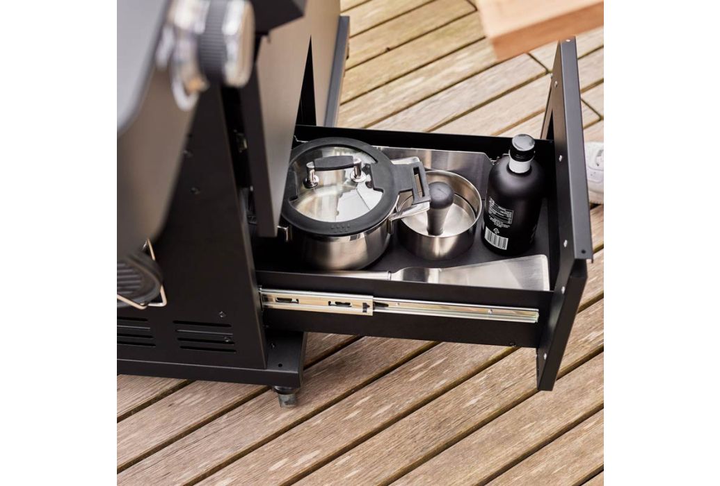 Rösle gas bbq Videro Pro G4-S Vario+ lade open