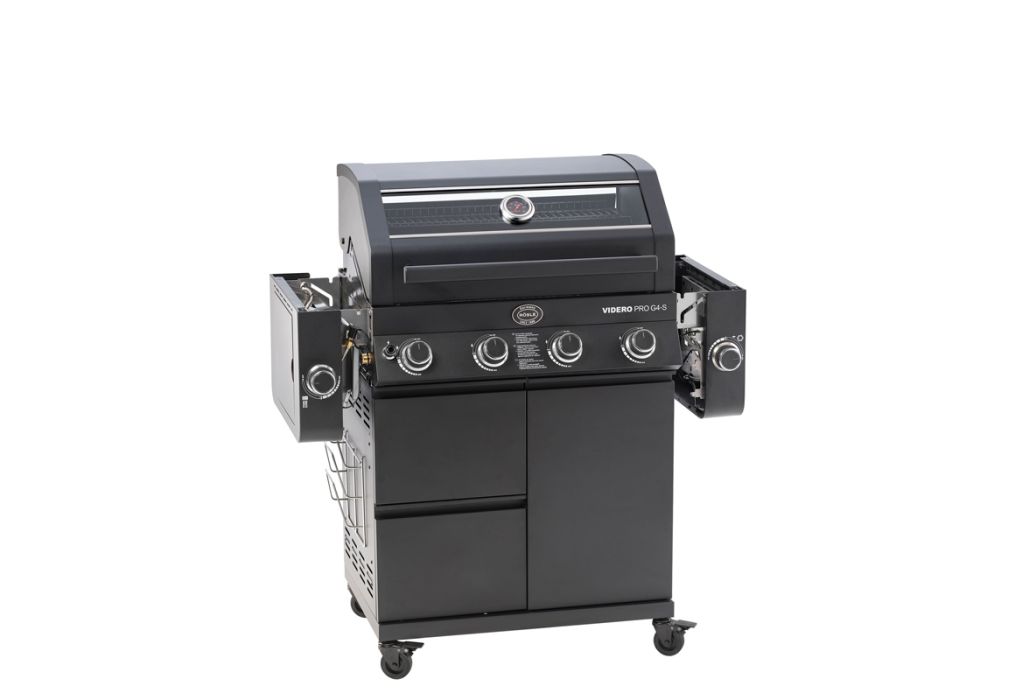 Rösle gas bbq Videro Pro G4-S Vario+ zijpanelen omlaag