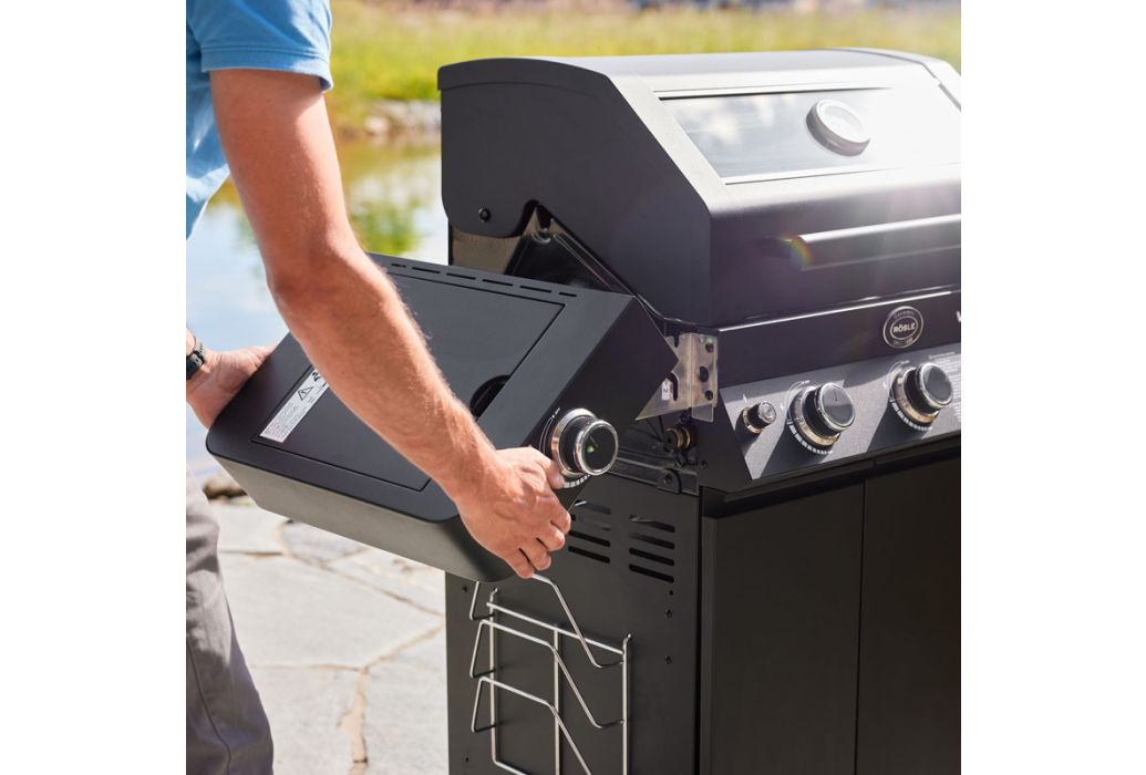 Rösle gas bbq Videro Pro G4-S Vario+ zijpaneel omlaag