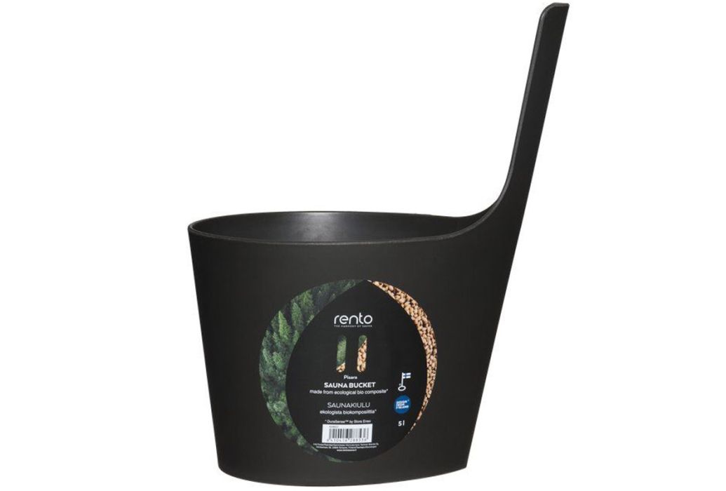 Rento Pisara sauna emmer zwart 5 liter verpakking