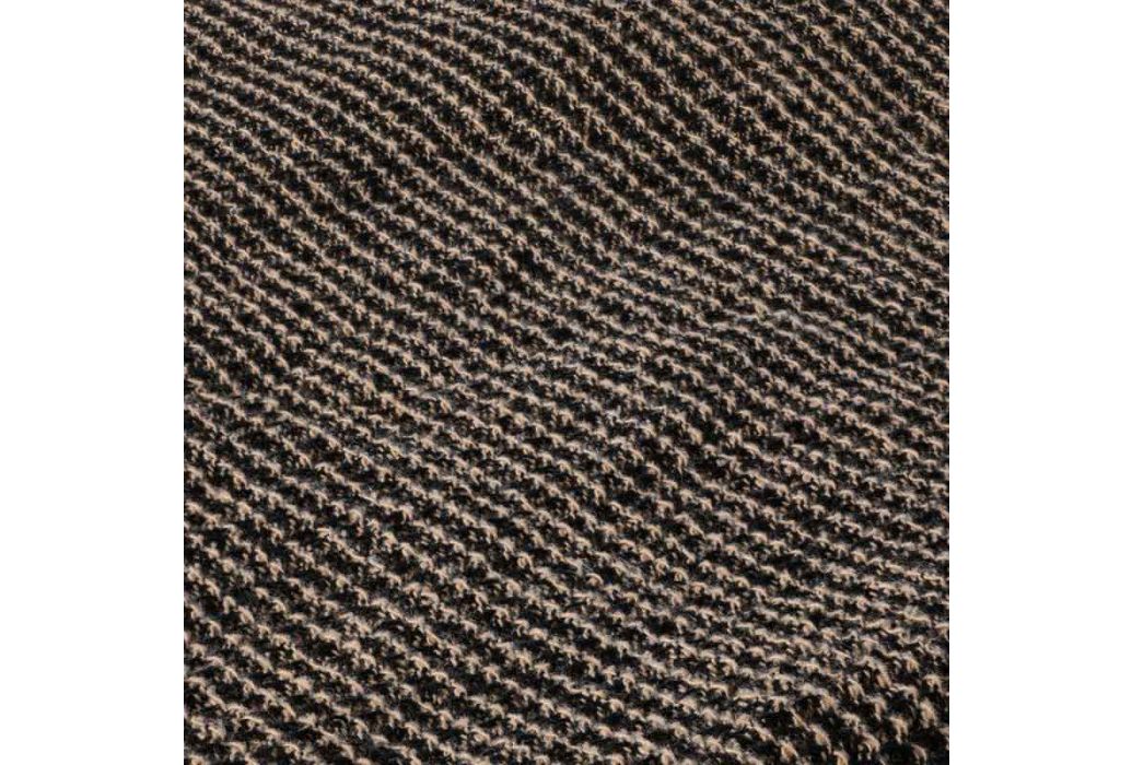Rento sauna kussen zwart beige 50 x 22 cm detail