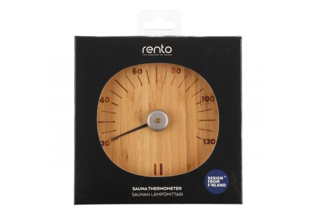 Rento thermometer sauna licht bamboe