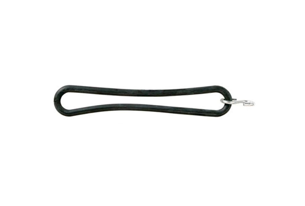 Rubberring zwart 25 cm met S-haak