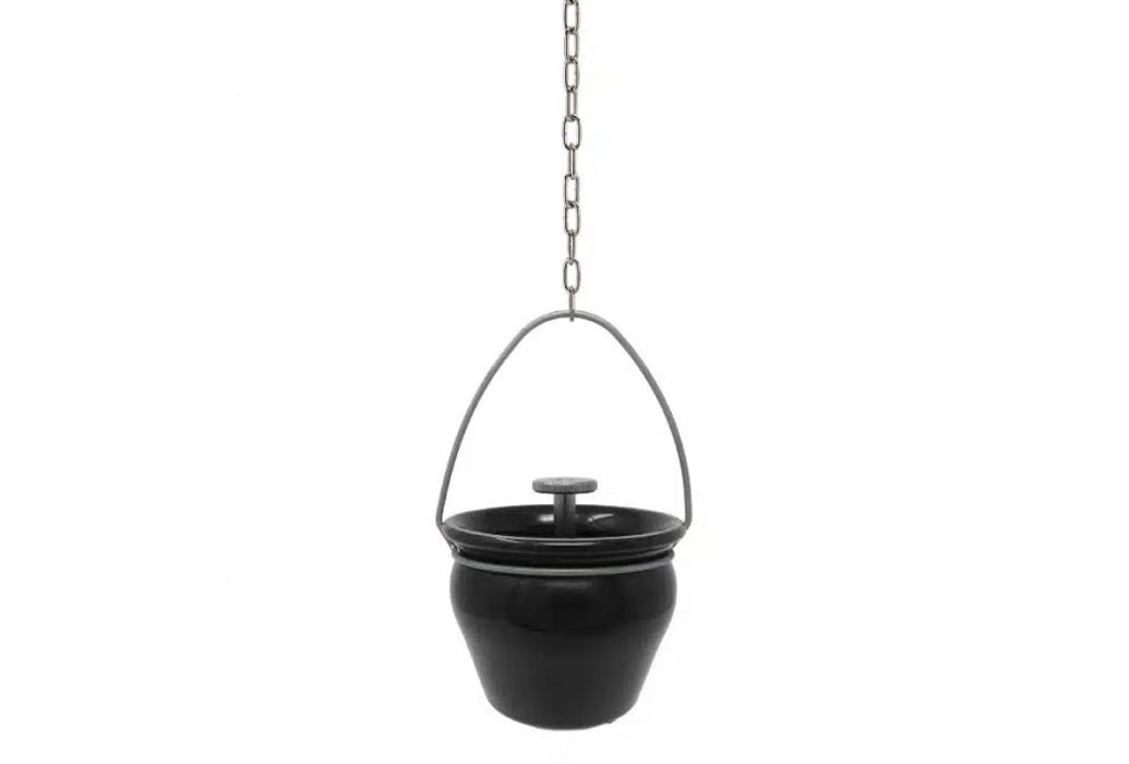 Sauna aroma opgietpot met druppelventiel