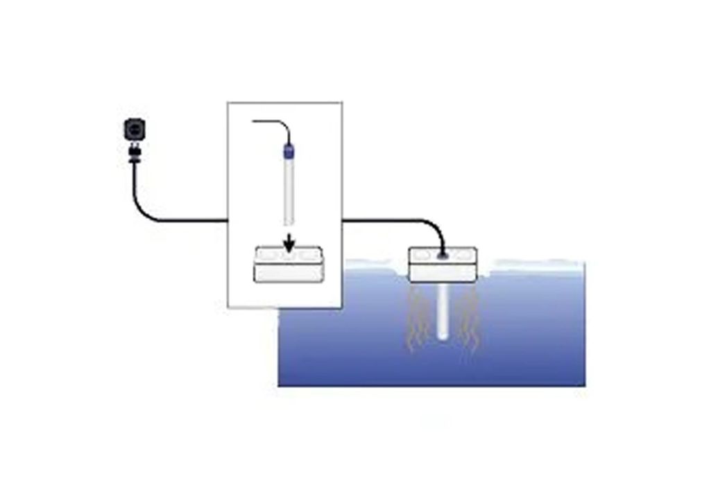 Schego drijvende vijververwarming 600 watt tekening