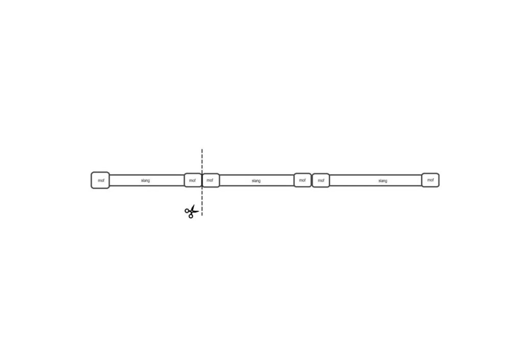 Zwembadslang ø38 mm per meter afkorten