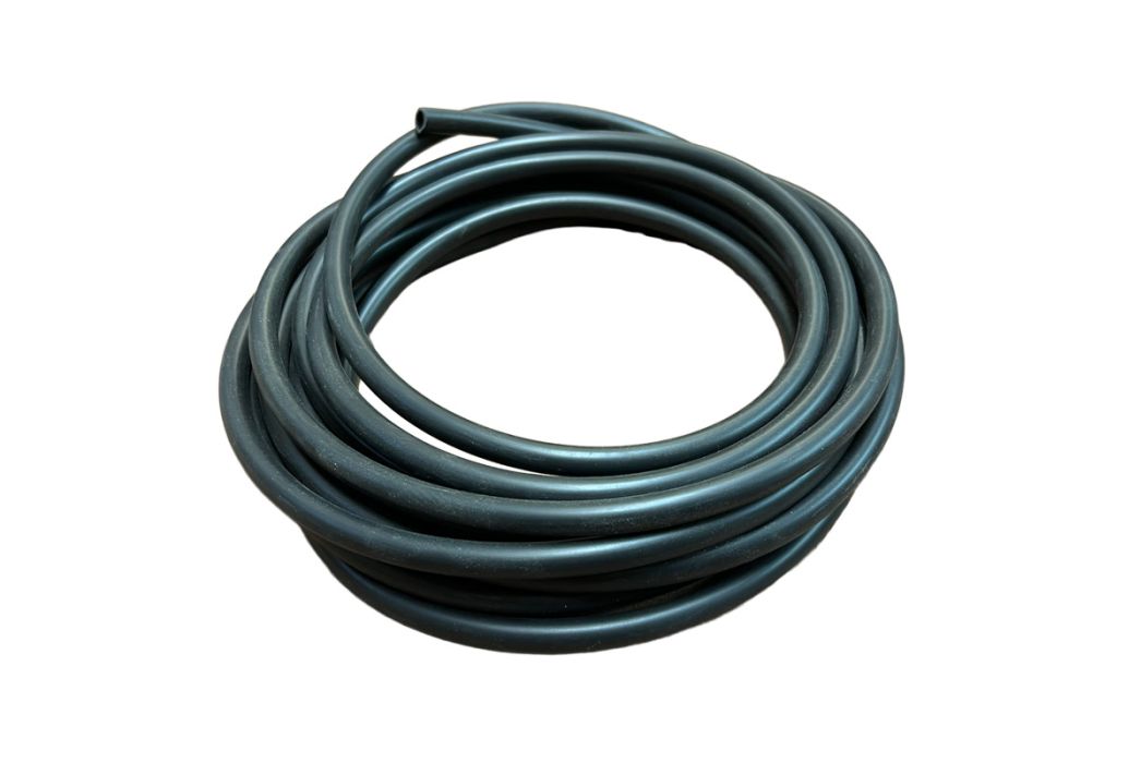 Slang pvc zwart 9 x 12mm (per meter) zijkant