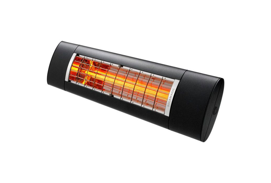 Solamagic terrasverwarmer S2 2500 BT nano-antraciet aan