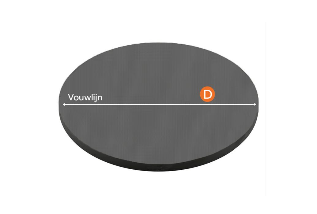 Spa cover Ø 206 cm | Weathershield-Grey 