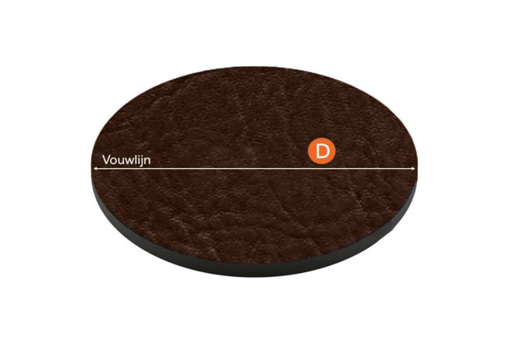 Spa cover Ø 201 cm walnut
