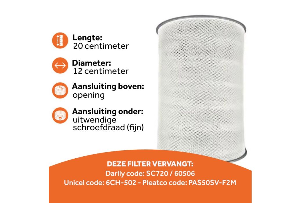 Spa Line Smart spa filter F2M (SC720, 6CH-502) kenmerken