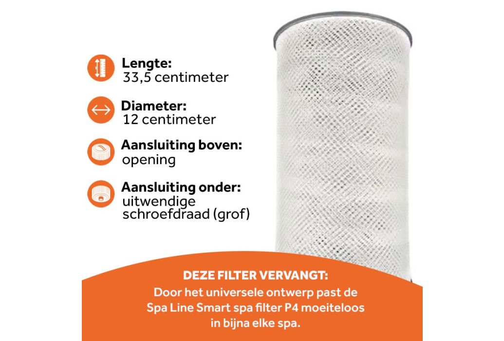 Spa Line Smart spa filter P3 kenmerken