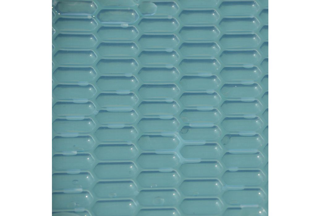 Splash-X Alveolar bubble zomerzeil 550 micron blauw rechthoekig model