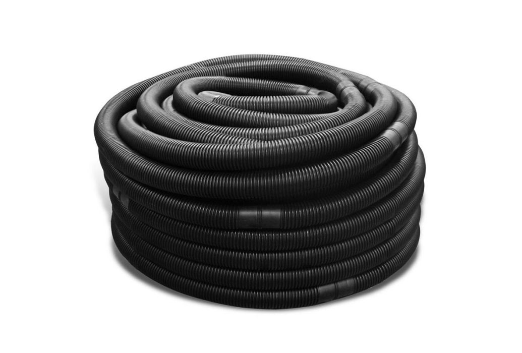 Zwembadslang per meter zwart 38 mm