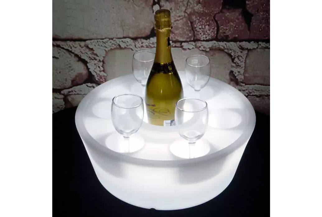Splash-X drijvende spa bar met LED verlichting wit