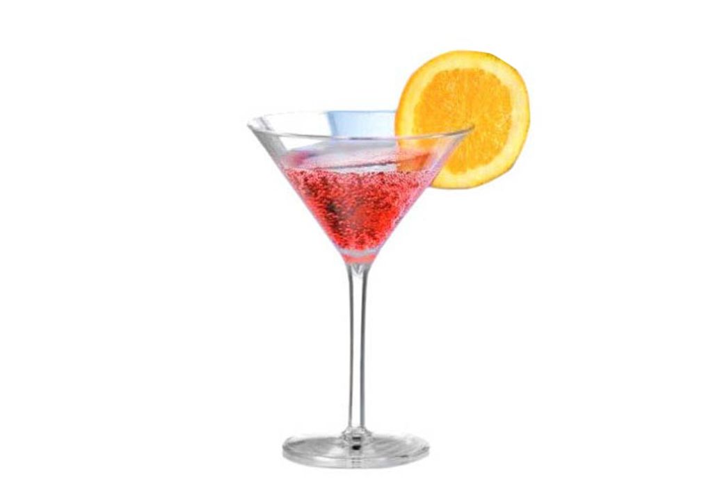 Splash-X Kunststof Martiniglas Kelly 20cl Clear met cocktail