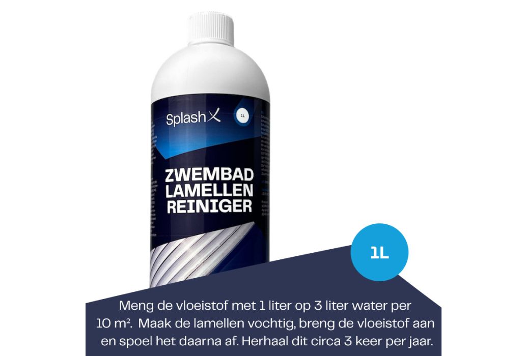 Splash-X zwembad lamellenreiniger 1 liter